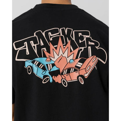 T-shirt Jacker Crash Car Black - Lobster Service Purple