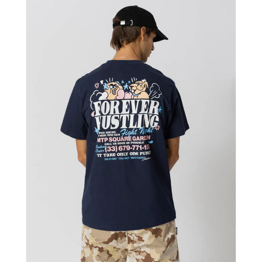 T-shirt Jacker Fight Navy - Lobster Service Purple