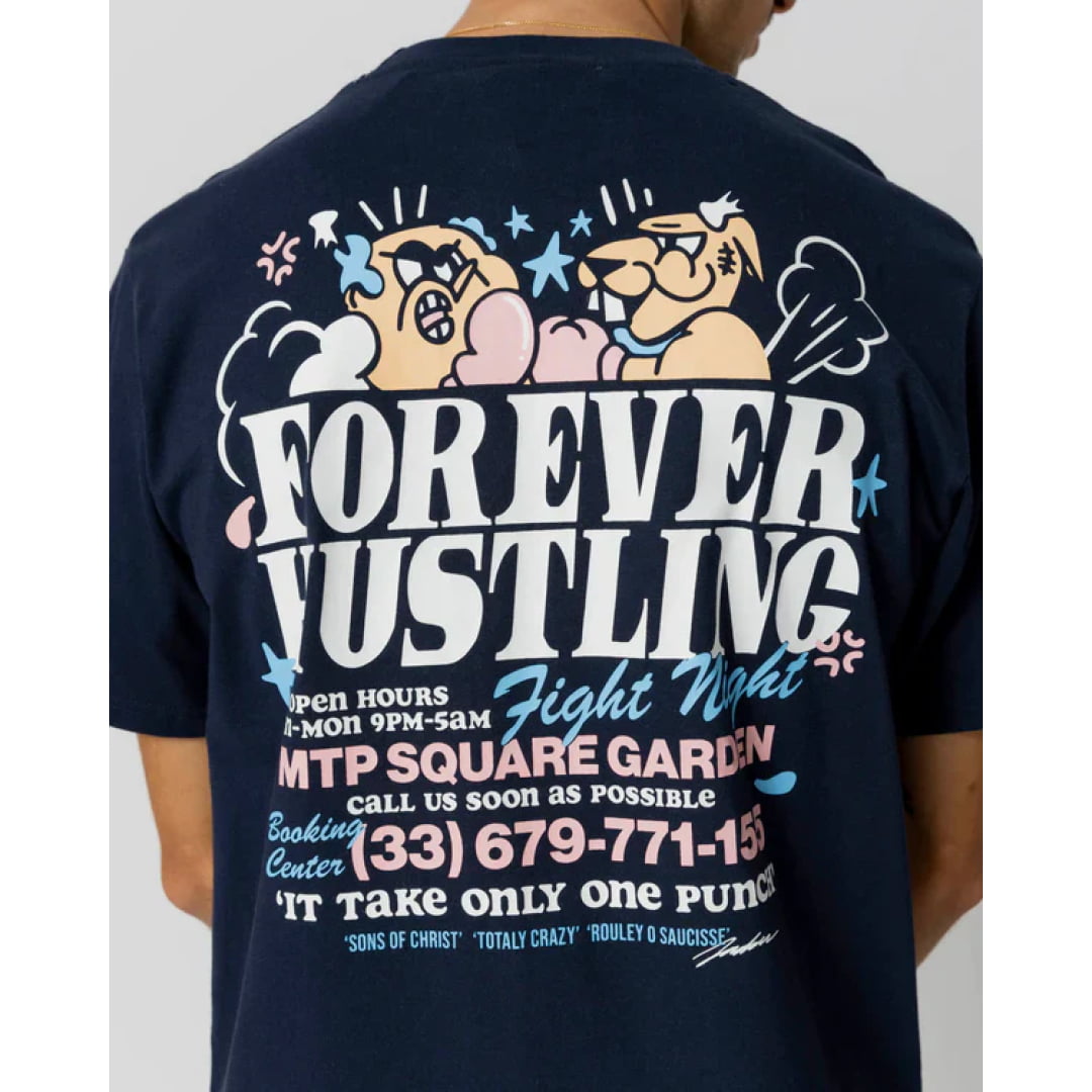 T-shirt Jacker Fight Navy - Lobster Service Purple