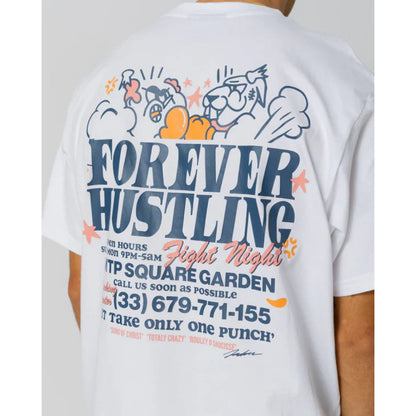 T-shirt Jacker Fight White - Lobster Service Purple