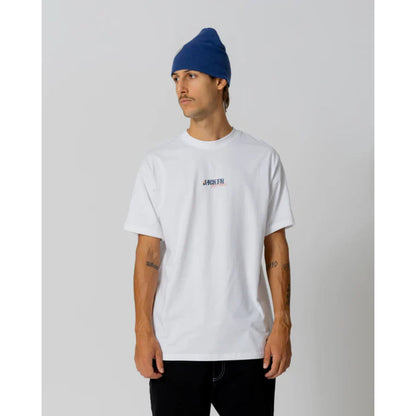 T-shirt Jacker Fight White - Lobster Service Purple