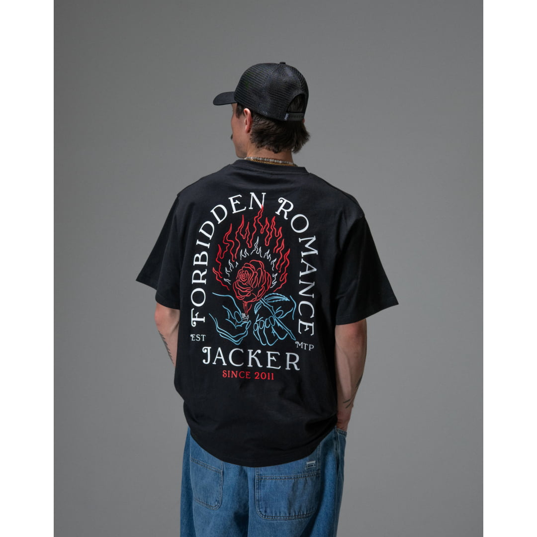 T-shirt Jacker Forbiden Romance Black - Insidshop.com