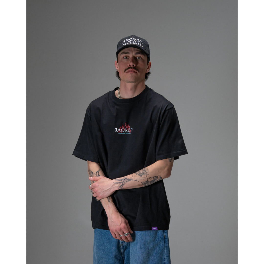T-shirt Jacker Forbiden Romance Black - Insidshop.com