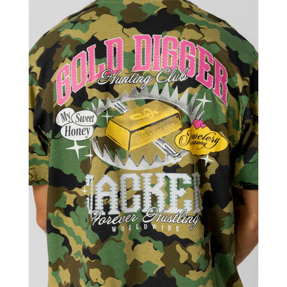 T-shirt Jacker Gold Digger Orgia Camo - Lobster Service