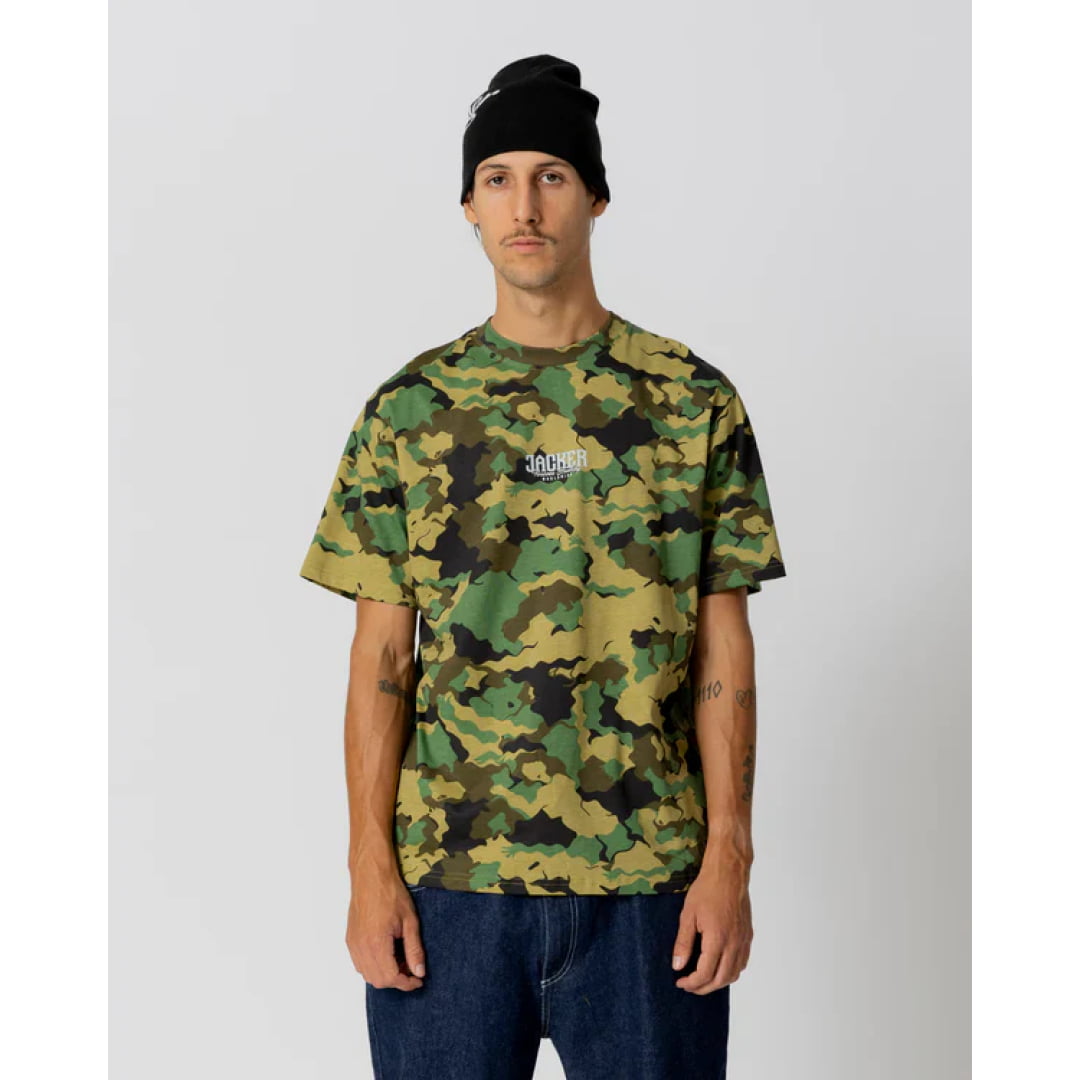 T-shirt Jacker Gold Digger Orgia Camo - Lobster Service