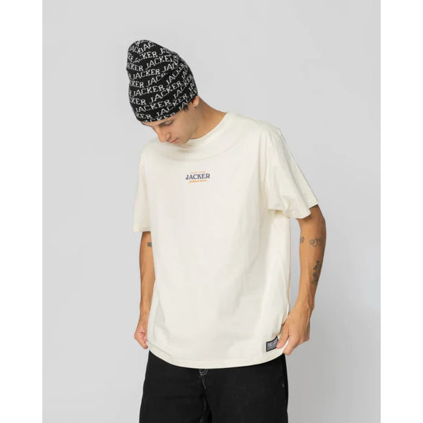 T-shirt Jacker Junk Food Beige - Insidshop.com