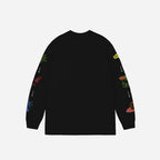 T-shirt Jacker LS Bristol Black - Inferno Washed
