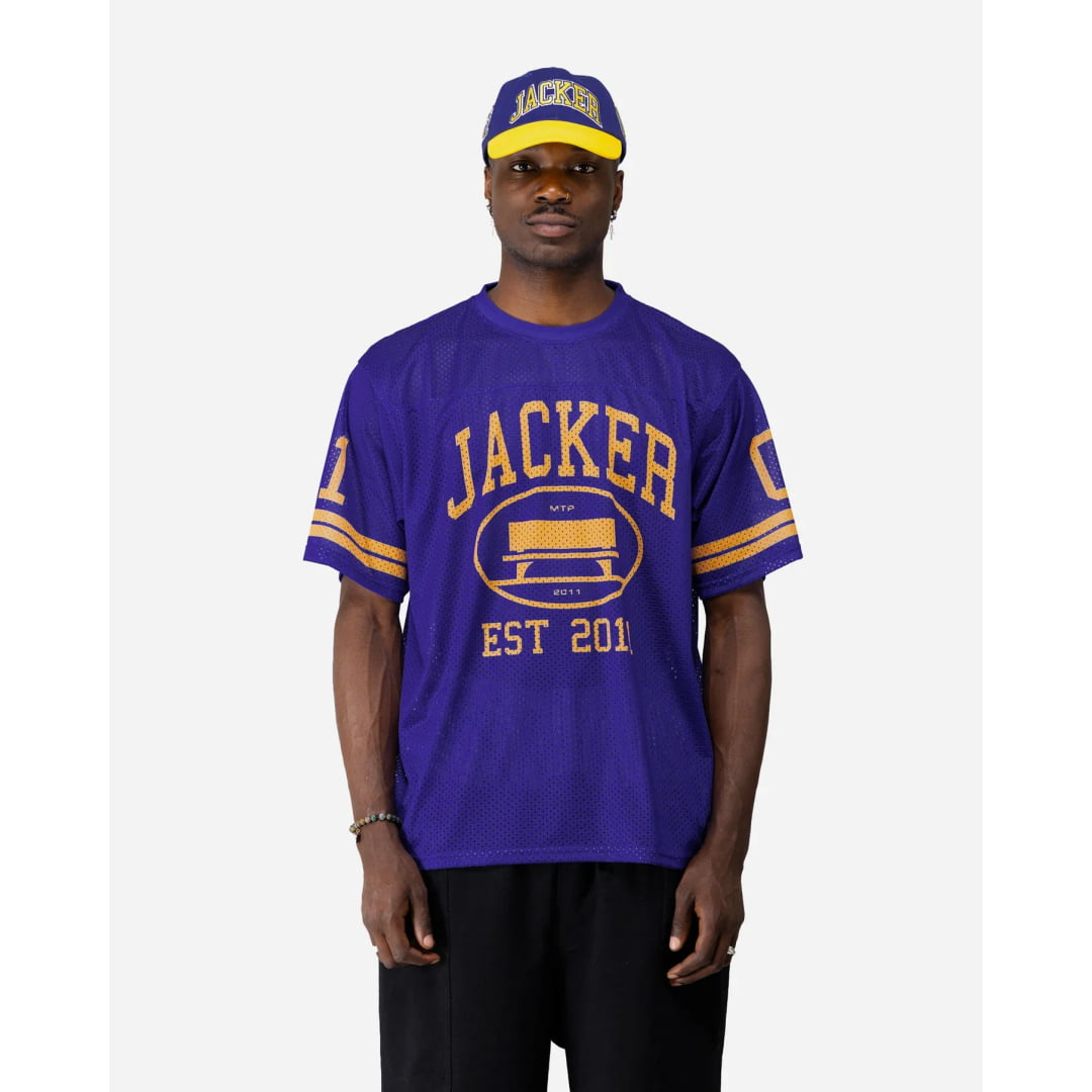 T-shirt Jacker Mesh Blue - Short Black - Insidshop.com