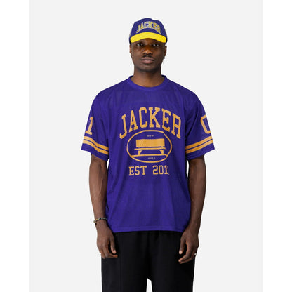 T-shirt Jacker Mesh Blue - Short Black - Insidshop.com