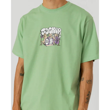 T-shirt Jacker Ochestra Green - Queen j White