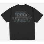 T-shirt Jacker Skeleton Garment Dyed Black - Insidshop.com
