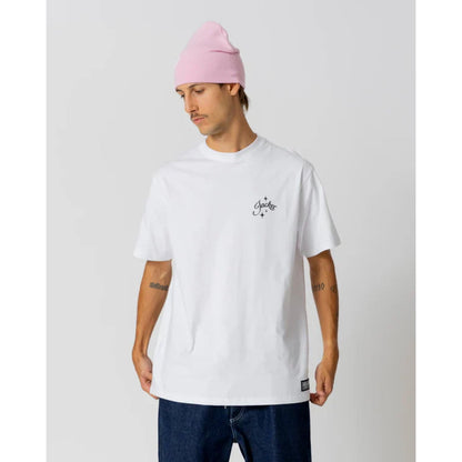 T-shirt Jacker Vacation White - Lobster Service Purple