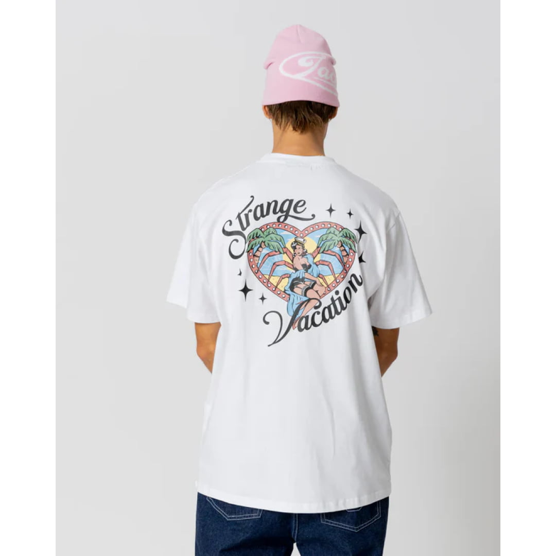 T-shirt Jacker Vacation White - Lobster Service Purple