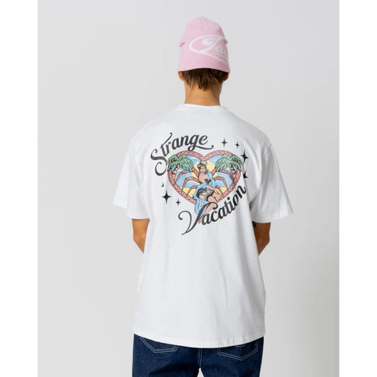 T-shirt Jacker Vacation White - Lobster Service Purple