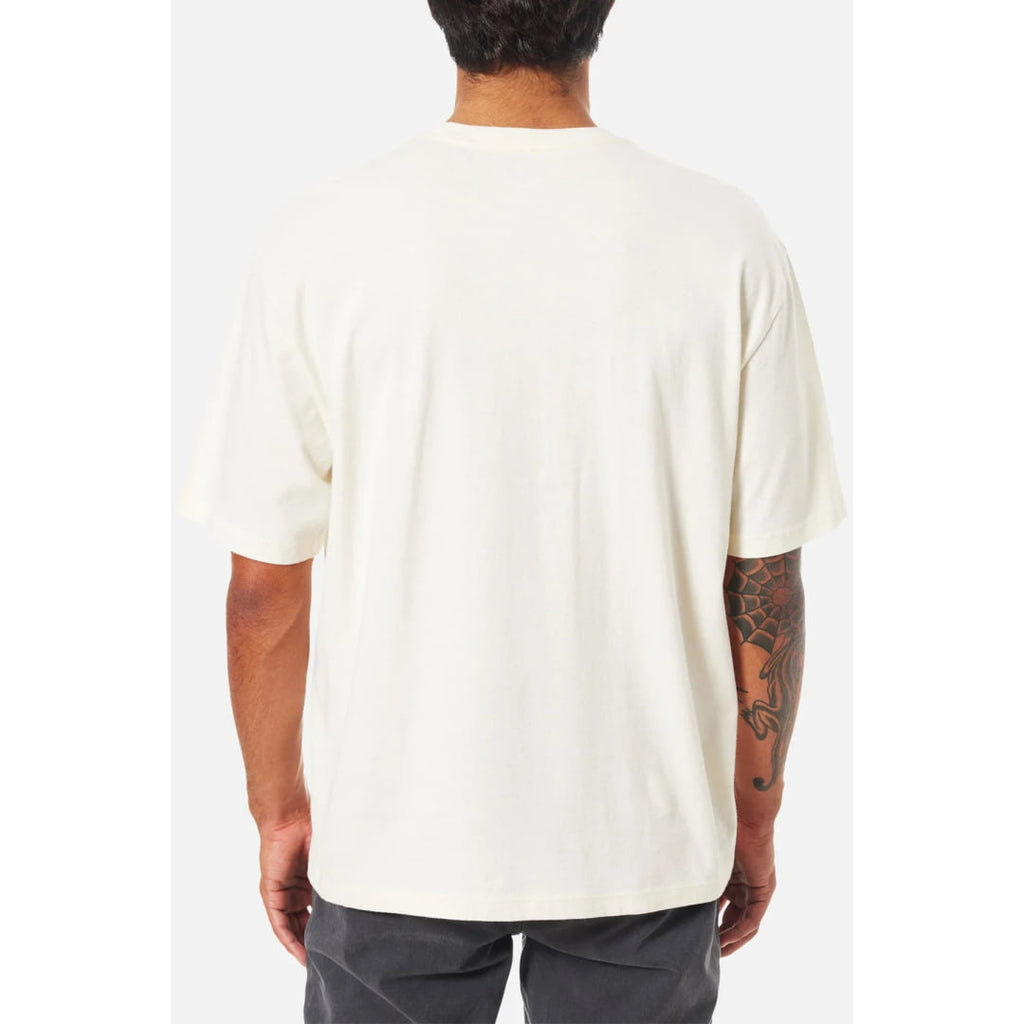 T-shirt Katin Box Fit Vintage White - French Roast Wash