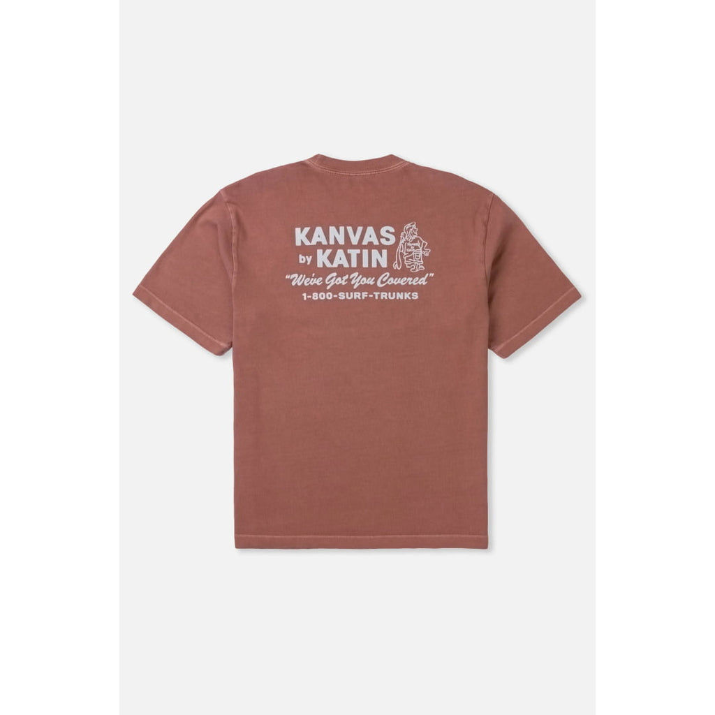 T-shirt Katin Hot Line Box Fit Red Clay - Insidshop.com