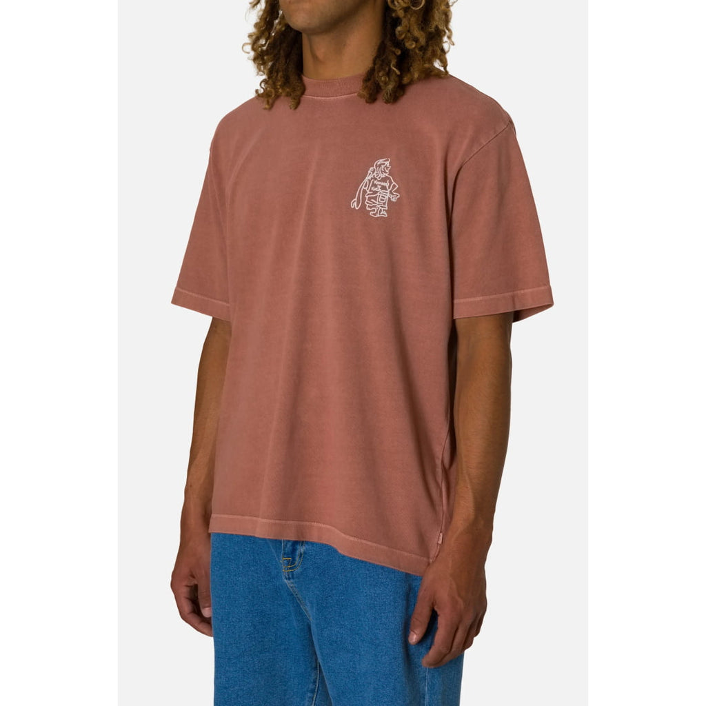T-shirt Katin Hot Line Box Fit Red Clay - Insidshop.com