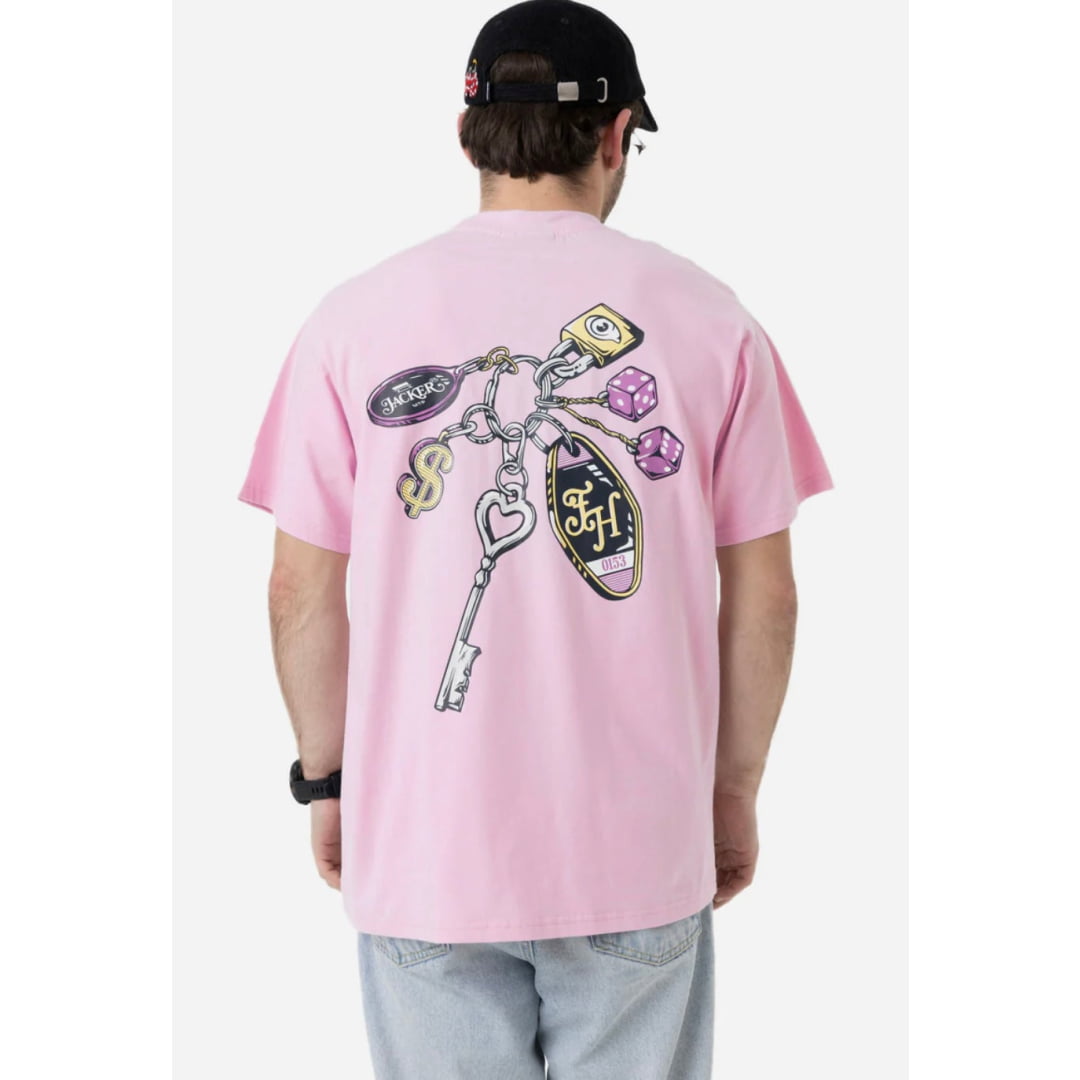 T-Shirt Keychain Jacker Rose - T-shirt Hells Bells Purple