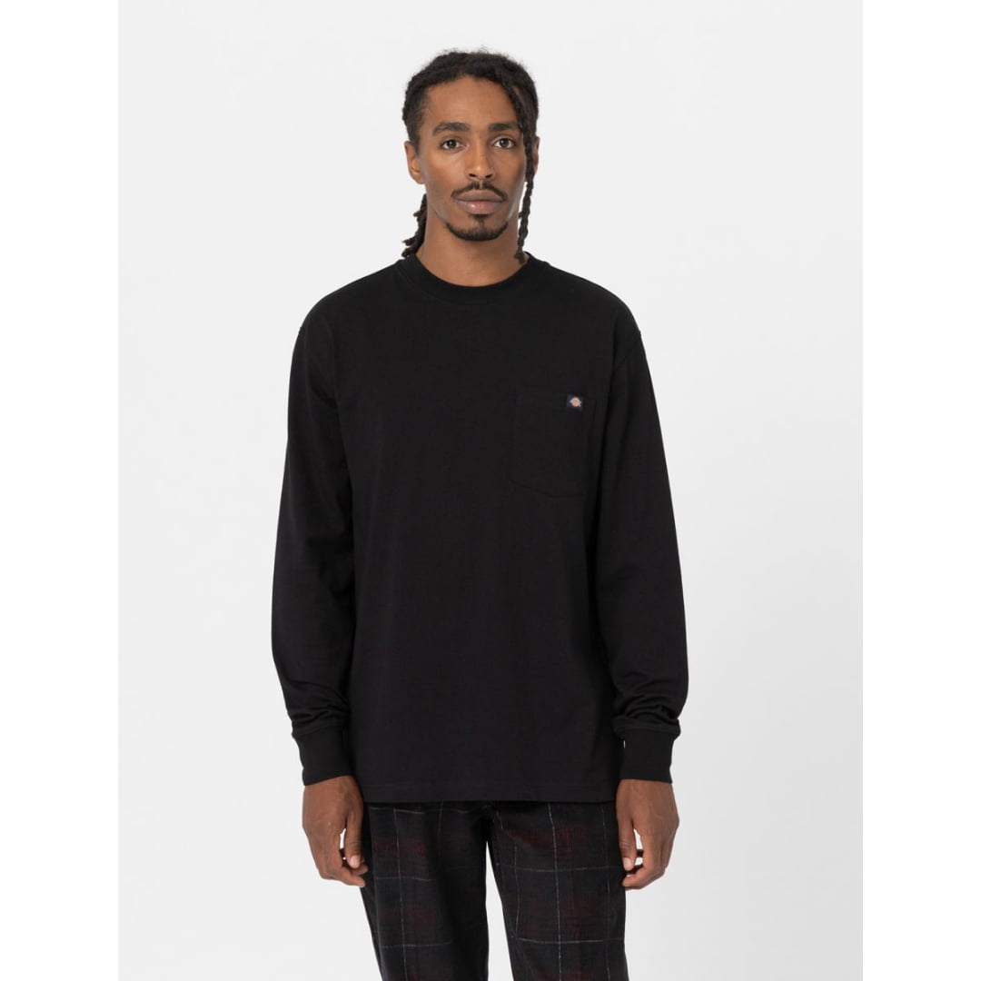 T-shirt LS Dickies Luray Pocket Black - Ls - Insidshop.com