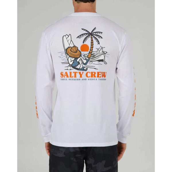 T - shirt LS Salty Crew Siesta Premium Bone - T shirt