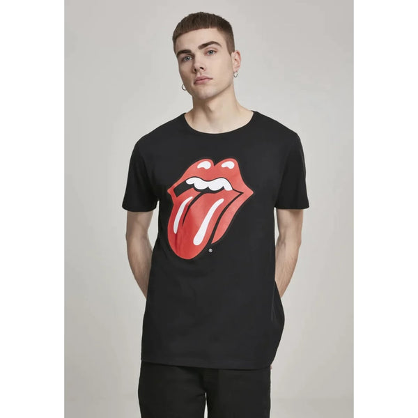 T-shirt MisterTee Rolling Stones Tongue Black - Mistertee