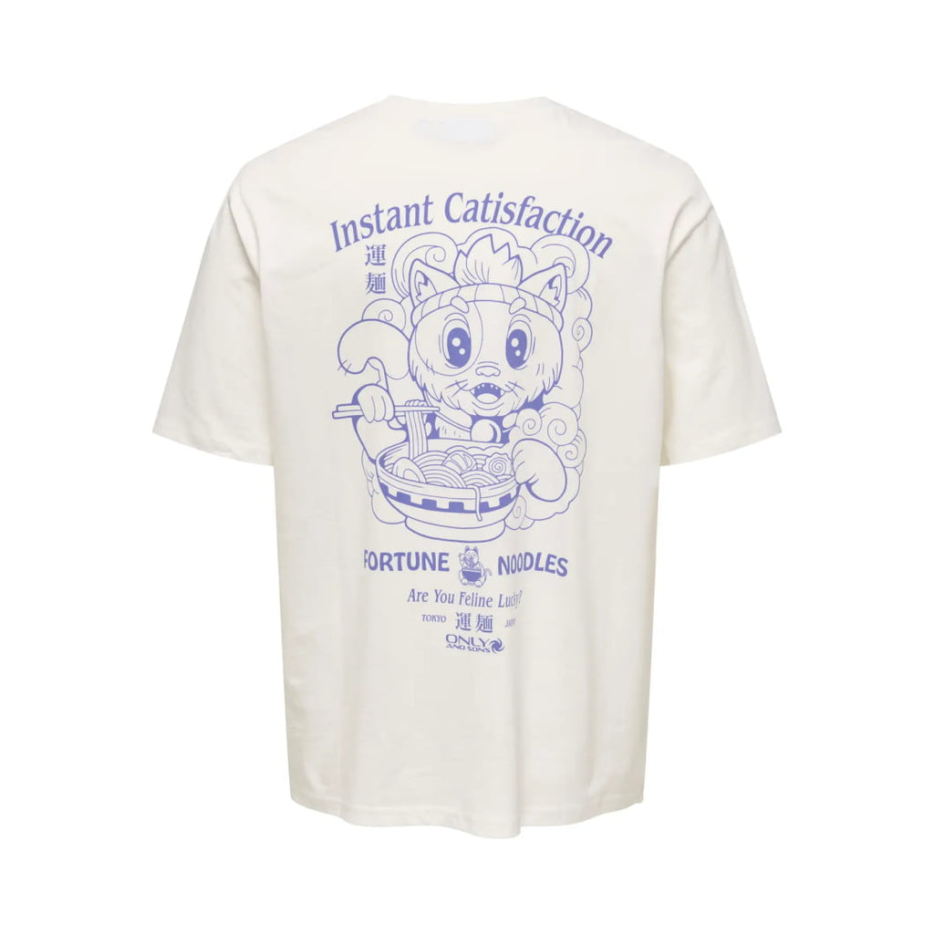 T-shirt Only & Sons Onscatisfaction Logo Relax Skyway