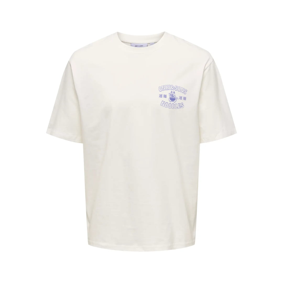 T-shirt Only & Sons Onscatisfaction Logo Relax Skyway