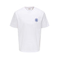 T-shirt Only & Sons ONSCERCLE Life Coral RLX Bright White