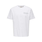 T-shirt Only & Sons ONSFRED Life Greens RLX Bright White