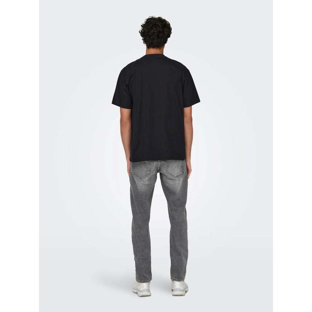 T-shirt Only & Sons Onsfred Life Relax Black - Insidshop.com