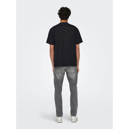T-shirt Only & Sons Onsfred Life Relax Black - Insidshop.com
