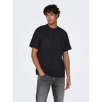 T-shirt Only & Sons Onsfred Life Relax Black - Insidshop.com