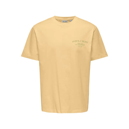 T-shirt Only & Sons ONSFRED Life RLX Print Sunlight Tequila