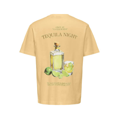 T-shirt Only & Sons ONSFRED Life RLX Print Sunlight Tequila
