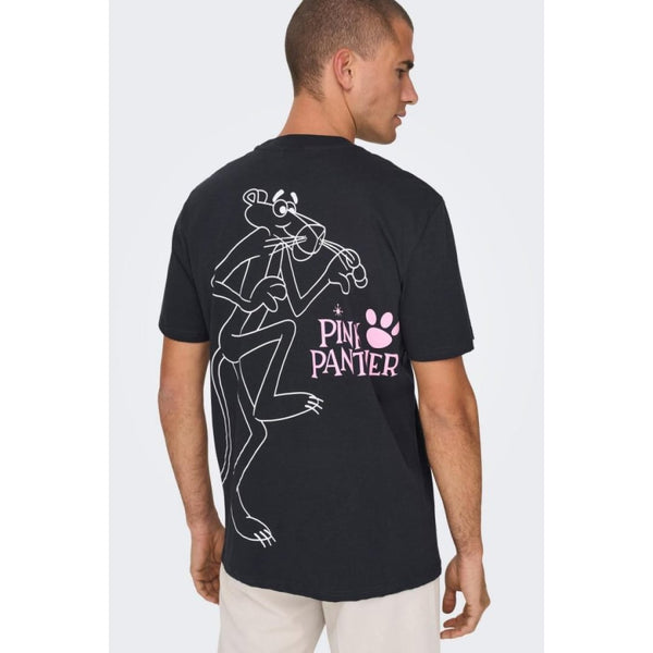 T-shirt Only & Sons Onsfred Relax Parental Advisory Black