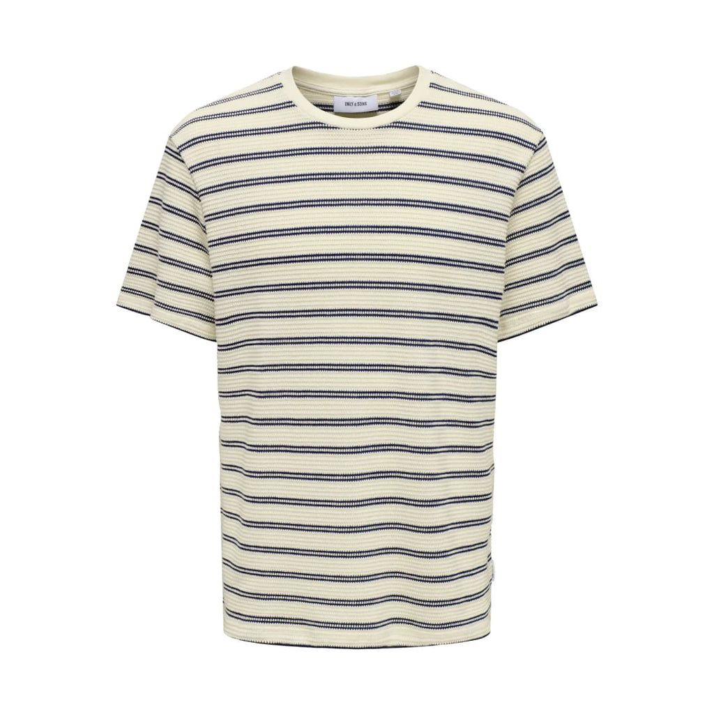 T-shirt Only & Sons Onsian Reg Stripe Struct Naval Academy