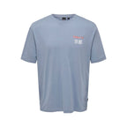 T-shirt Only & Sons Onskeane Relax Print Flint Stone