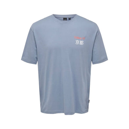 T-shirt Only & Sons Onskeane Relax Print Flint Stone