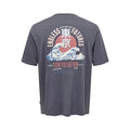 T-shirt Only & Sons Onskeane Relax Print Grey Pinstripe