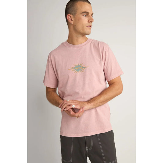 T-shirt Rhythm Flame Printed Mauve - Insidshop.com