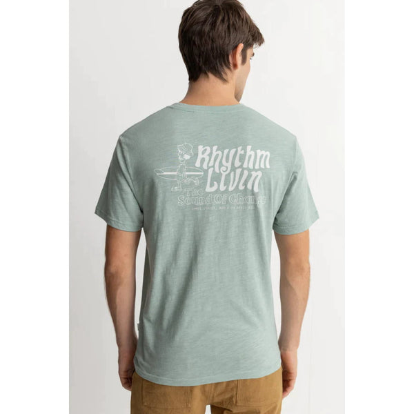T-shirt Rhythm Livin Slub SS Sea Foam - Insidshop.com