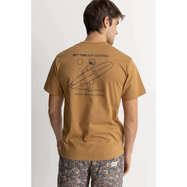 T-shirt Rhythm Lull SS Camel - Insidshop.com