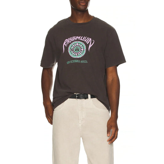 T-shirt Rhythm Universal Sound Vintage Black - Insidshop.com