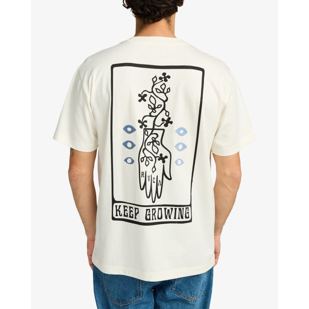 T-shirt RVCA Keep Growing Antique White - Rvca