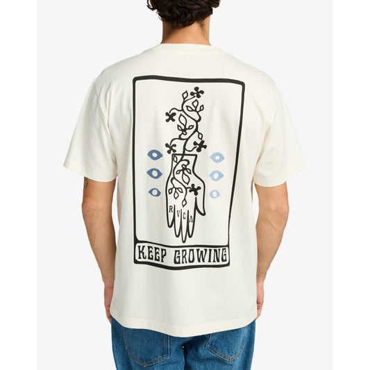 T-shirt RVCA Keep Growing Antique White - Rvca