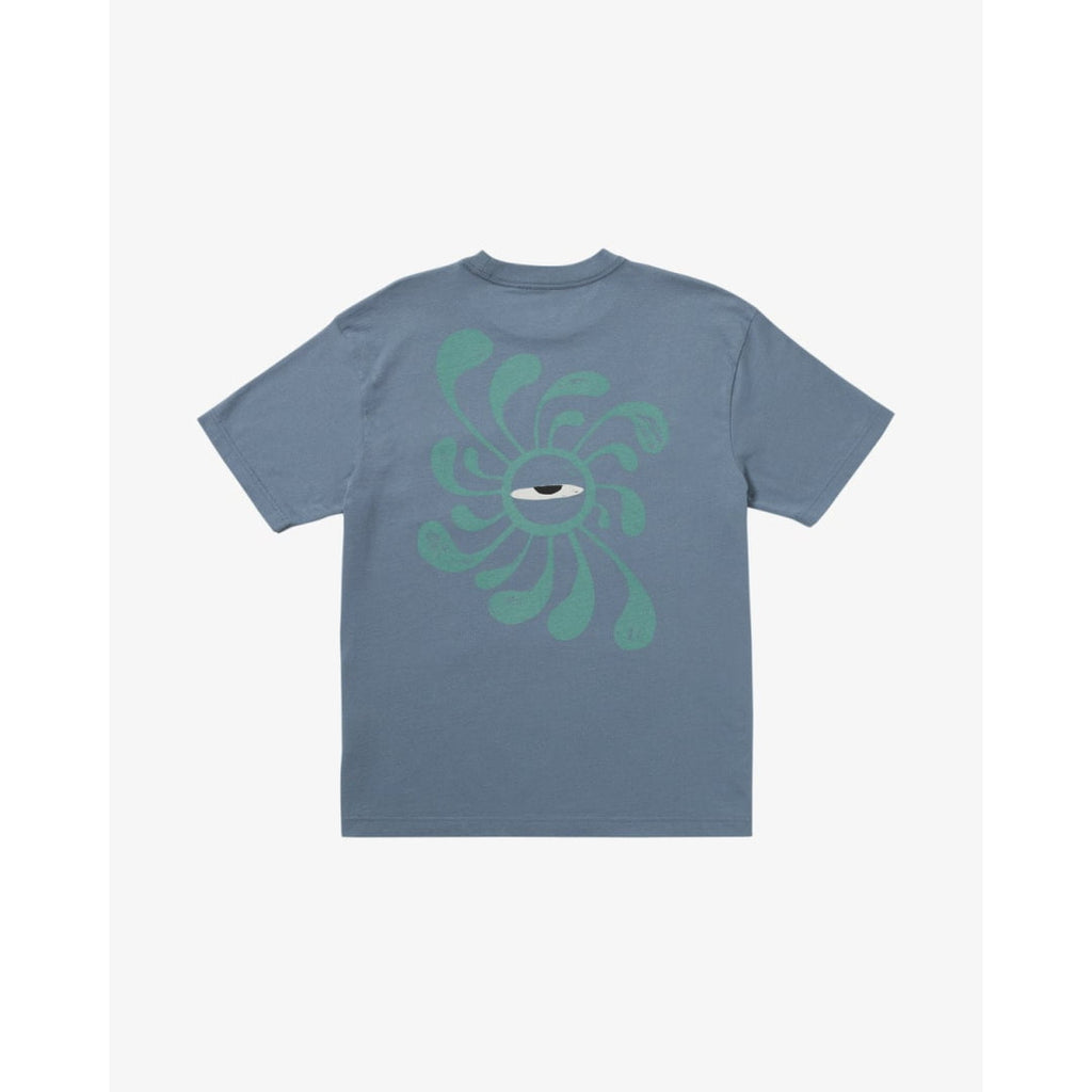 T-shirt RVCA LA Eye Swirl Pocket Vintage Navy - Rvca