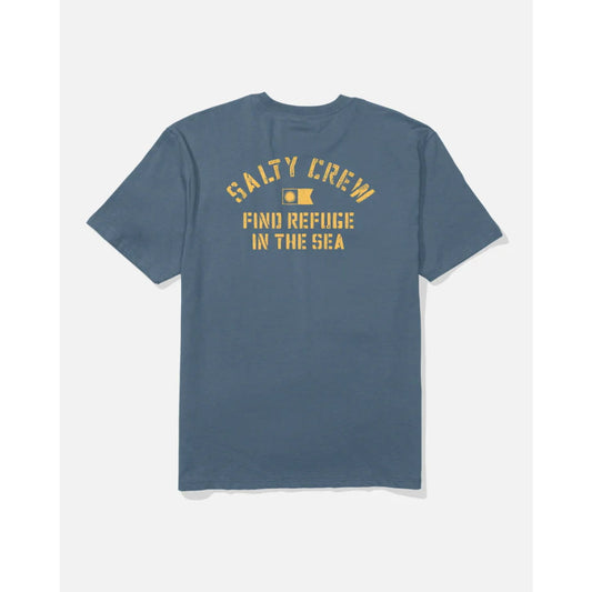 T-shirt Salty Crew Even Keel Vintage Slate - Insidshop.com