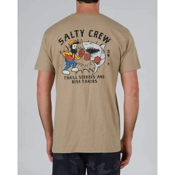 T - shirt Salty Crew Fish Fight Standard Khaki Heather - T