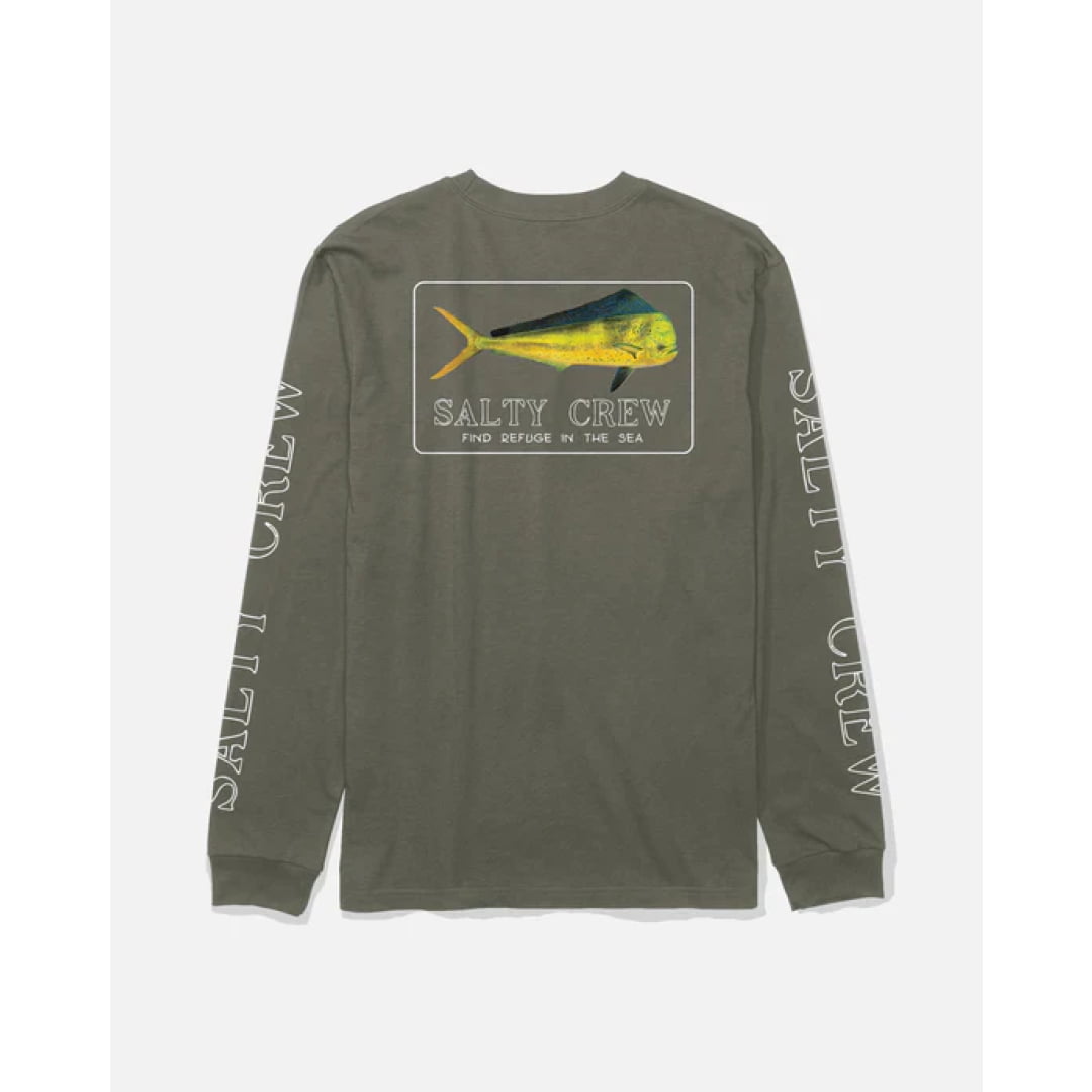 T shirt Salty Crew L/S Golden Mahi Premium Dusty Olive