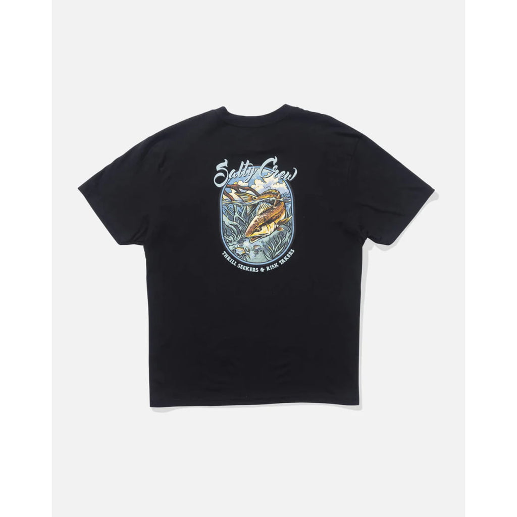 T-shirt Salty Crew Red Fish Classic SS Black - Ss